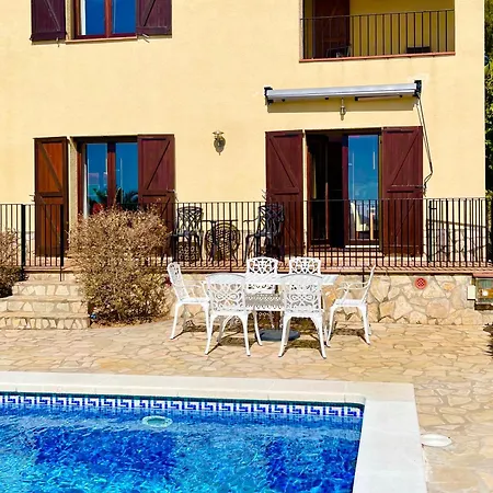 Villa Tranquila Large Luxury 3 Bedroomed 2 Bathrooms Private With Pool And Sea Views In Sant Antoni De *