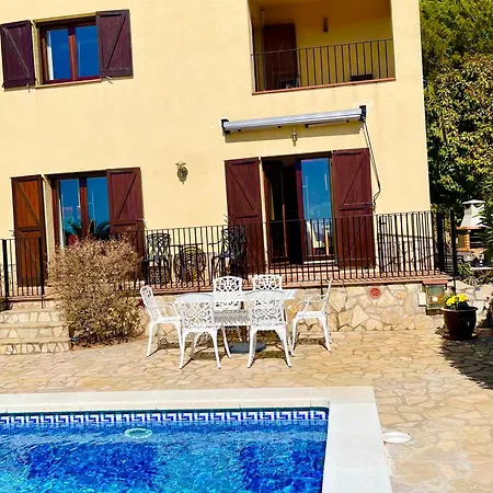 Tranquila Large Luxury 3 Bedroomed 2 Bathrooms Private With Pool And Sea Views In Sant Antoni De Villa *